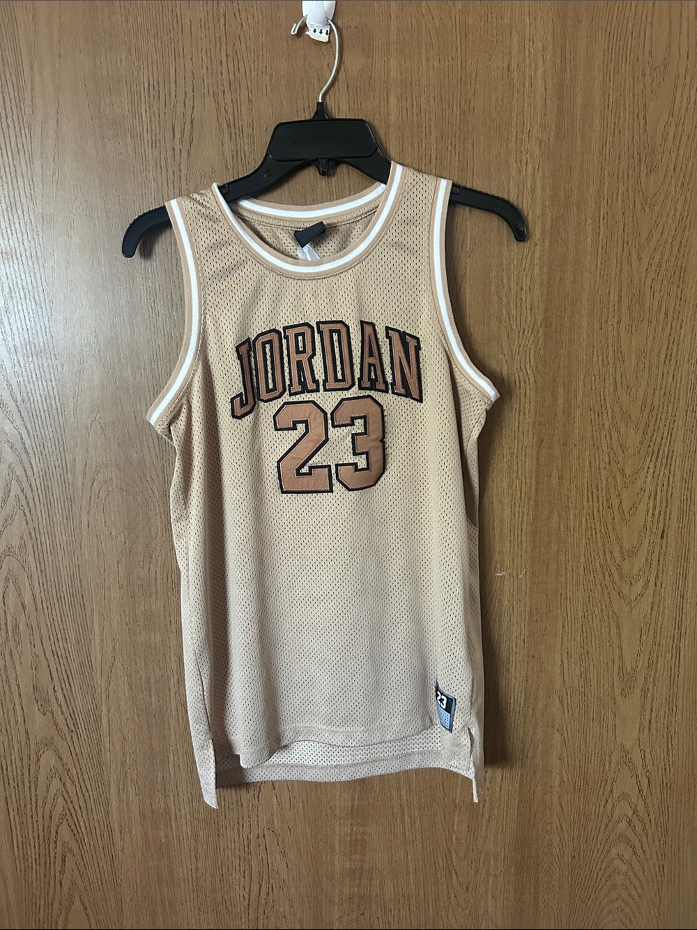 Jordan Beige/Tan 23 Basketball Jersey